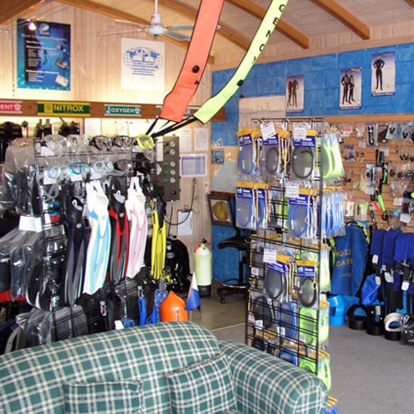 The store from The SCUBA Doctor, a dive centre & online store based in Rye, Melbourne area, Australia.
