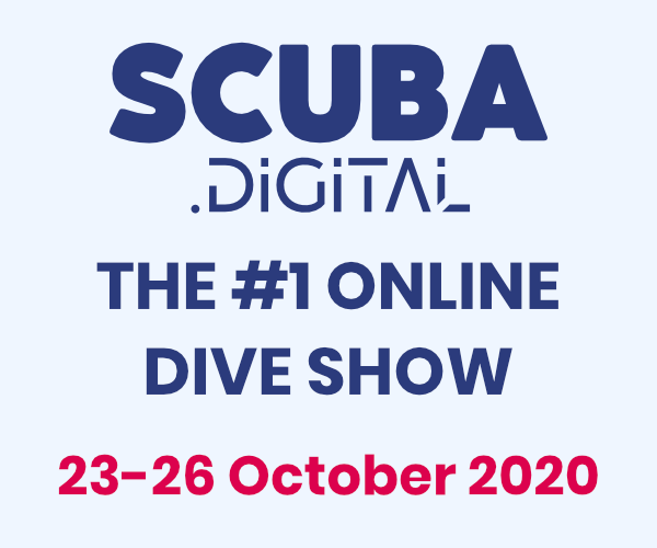 The logo & Dates from the online Scuba Digital Dive Show, held from the 23-26 October 2020.