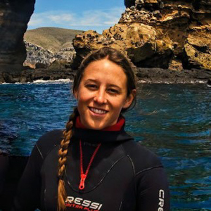 Sofia Green a Tour Leader of the Galapagos Shark Diving trips